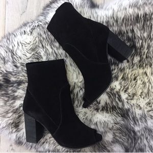 Chinese Laundry Tom Girl Peep Toe Bootie in Black